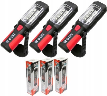 ПОРТАТИВНАЯ ЛАМПА ДЛЯ МАСТЕРСКОЙ Светодиодный фонарик YATO 3 шт.