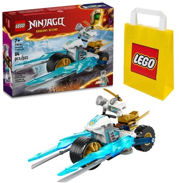 KLOCKI LEGO NINJAGO 71816 LODOWY MOTOCYKL ZANE'A NA DZIEN DZIECKA + TORBA