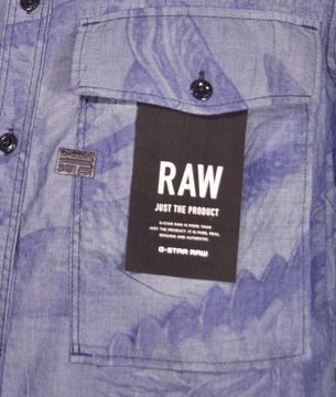 G-STAR RAW koszula REGULAR blue STRAIGHT SHIRT_ L