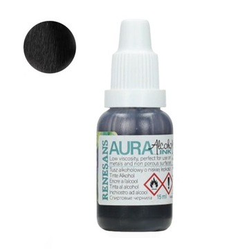 Tusz alkoholowy Aura 15ml - 190 Czerń