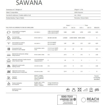 ОБИВОЧНАЯ ТКАНЬ SAWANA ОБИВОЧНЫЙ МАТЕРИАЛ СУМКА FINE PLAIN