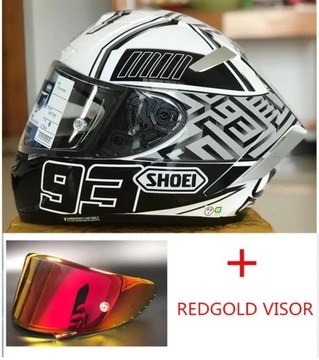 Kask SHOEI X14 czarno-biały ant Anniversary Edition Biały 93 Kask