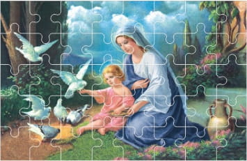Puzzle Matka Boża 40 elementów