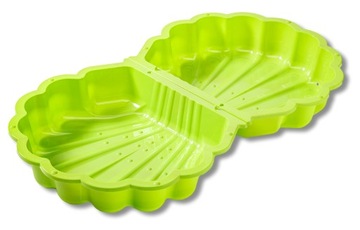 БОЛЬШАЯ ЗАКРЫТАЯ ПЕСОЧНИЦА 2в1 пластиковая садовая ракушка XL 2 шт. Paradiso