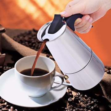 ZESTAW DO KAWIARKA ELEKTRYCZNA 300ml 6 FILIŻANEK ZAPARZACZ
