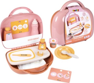 SMOBY валіза няні набір 13 аксесуарів для ляльки пеленальник BABY NURSE (виставковий)