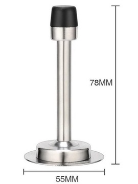 ОТРЫВОК ДВЕРНОЙ СТОПОН ЗАМКА СЕРЕБРЯНЫЙ СТАЛЬ 78мм*55мм