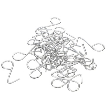 КРЮЧКИ ДЛЯ АВТОЧЕХЛОВ, ЗАЖИМЫ ДЛЯ ПОДУШЕК, 100 ШТ. ЦИНКОВАЯ СТАЛЬ