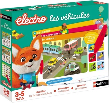 Nathan Electro pojazdu-Elektroniczna gra edukacyjna od 3 do 5 lat