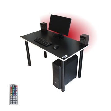 Biurko komputerowe gamingowe dla gracza LED USB