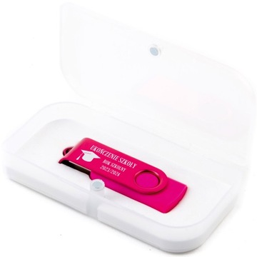 ПОДАРОЧНЫЙ Флеш-накопитель с ГРАВИРОВКОЙ, 32 ГБ, USB 2.0 + КОРОБКА НА КОНЕЦ ГОДА для СТУДЕНТА