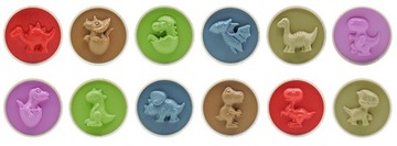 EGGS PUZZLE Монтессори-сортировщик по форме 24 шт. динозавры + БЕСПЛАТНО