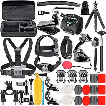 ZESTAW AKCESORIA DO GOPRO 8 9 10 11 12 UCHWYT UCHWYTY AKCESORÓW WODY SZELKI