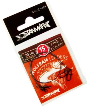 PRZYPON WOLFRAMOWY 20cm 15kg STAN-MAR 2szt.
