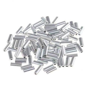 2x100 fishing tackle Single crimp sleeves