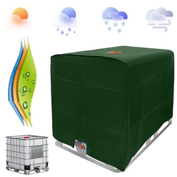 POKROWIEC PLANDEKA ZBIORNIK MAUZER BECZKE 1000L 100X120X116 CM WODOODPORNY