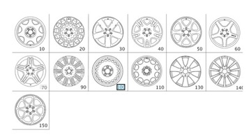 Felga stalowa Mercedes W211 7J16 ET33 A2114000002