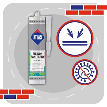 ATLAS SILICONE SILTON S 280мл - 035 СЕРЫЙ