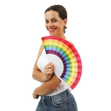 WACHLARZ TĘCZOWY kolorowy dodatek do stroju Pride Month LGBT