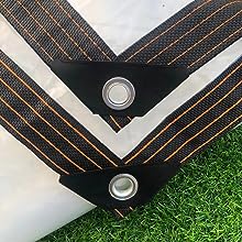 БРЕЗЕНТ ДЛЯ САДОВОЙ ТЕРРАСЫ ПРОЗРАЧНЫЙ Водонепроницаемый С СЕТОЧНЫМИ ПОЛОСАМИ 3х3м