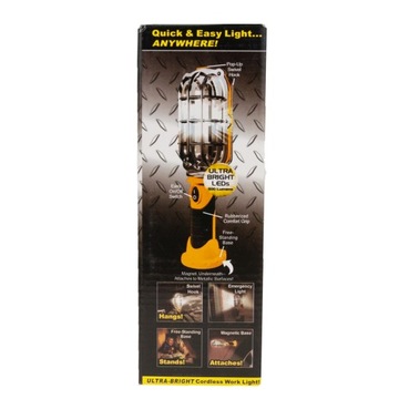 LAMPA LATARKA WARSZTATOWA 3W1 LED COB MAGNES HAK