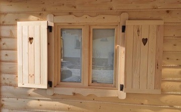 ДЕКОРАТИВНЫЕ ДЕРЕВЯННЫЕ СТАВНИ С СЕРДЦЕМ 70х70