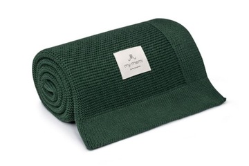 MEMI KOCYK BAMBUSOWY CLASSIC BOTTLE GREEN 80X100