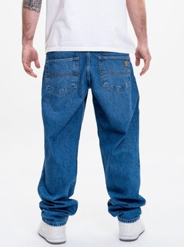 SZEROKIE Spodnie Jeansowe MĘSKIE BAGGY DENIM NIEBIESKIE Jigga Wear Icon 3XL