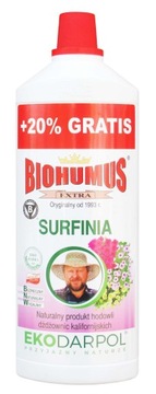 BIOHUMUS Nawóz organiczny naturalny EkoDarPol płyn 1,2 L SURFINIA