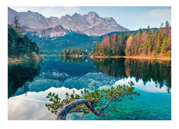 Fototapeta Góry Jezioro Krajobraz Natura 416x254