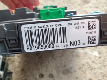JEDNOTKA 1.2 VTI PEUGEOT 208 SADA 9811545080 , 9819850080