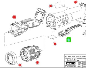 hilti ag 125 klawisz
