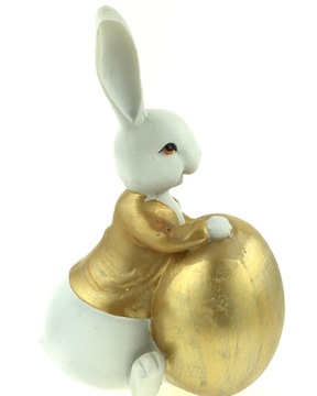 HARE HARE RABBIT БЕЛОЕ ЗОЛОТО 21 см COR MULDER