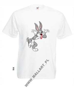 МУЖСКАЯ ФУТБОЛКА BUGS RABBIT DAFFY DUCK УЗОРЫ