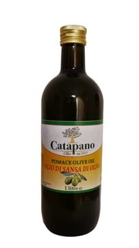 Oliwa z oliwek sansa pomace 1L z Włoch do smażenia - butelka szklana