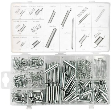 ZESTAW SPRĘŻYN ŚCIĄGAJĄCYCH ROZCIĄGAJĄCYCH 200szt