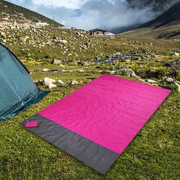 Koc piknikowy Trwały koc plażowy na kemping Róża Czerwona 200cmx210cm