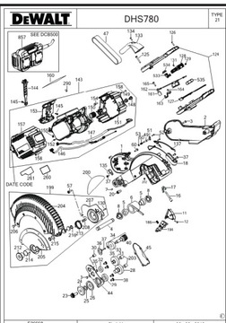 Зажим Dewalt DW717. DW718XPS. ДВ718. D27107XPS