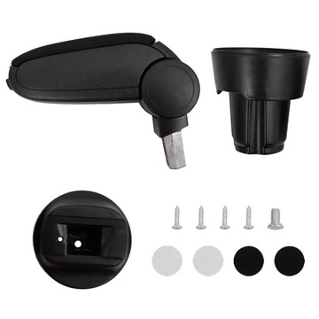 Podłokietnik samochodowy ABS czarny 13x33x33-49cm VW UP