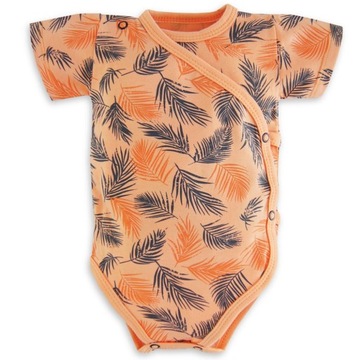 Body niemowlęce pomarańczowe w palmy 62