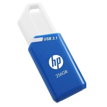 Oryginalny PenDrive HP x755w 256GB USB 3.1 75MB/s niebieski wysuwany