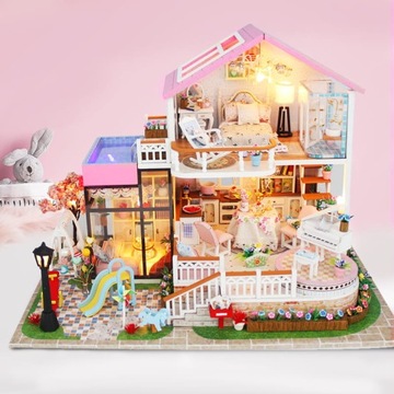 Miniaturowy domek Lukrowy poranek Dla lalek Zrób to Sam DIY