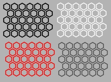 Наклейки HONEYCOMB, 30 шт, маскирующая заготовка