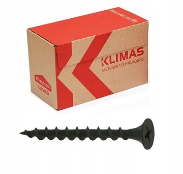 Wkręty do Płyt Karton Gips G-K Czarne Fosfatowane DREWNO 3,5X55 500szt
