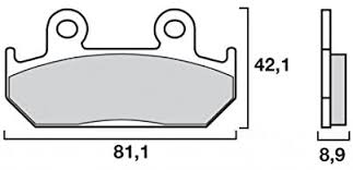 Колодки тормозные SUZUKI AN 400 Burgman 1998-2005, AN 250 1998-2006 задние