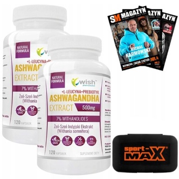ASHWAGANDHA ŻEŃ SZEŃ INDYJSKI 500mg 240 k EKSTRAKT