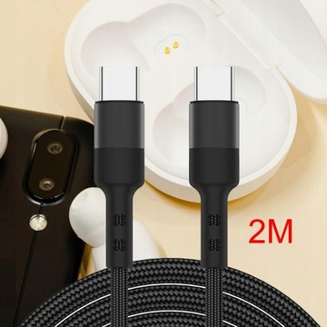 Кабель для передачи данных USB C 60 Вт, 3 А, быстрый 200