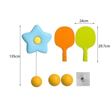 Тренажер для настольного тенниса с висячим понгом в помещении