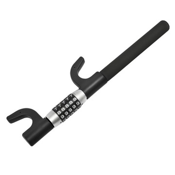 ЧЕРНЫЙ УНИВЕРСАЛЬНЫЙ РУЛЕВОЙ ЗАМОК С КОДОМ