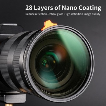 K&F Black Mist 1/4 + фильтр NanoX ND2-ND32 82 мм
